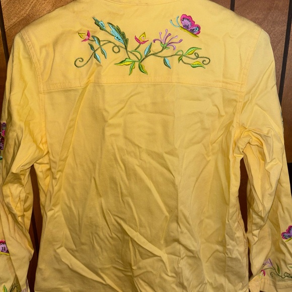 Yellow embroidered jacket - Picture 4 of 5